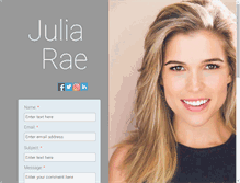 Tablet Screenshot of juliarae.com
